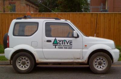 One of the 40 odd fleet of Active Tree Service's Jimnys